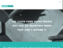 Tablet Screenshot of lilithfund.org